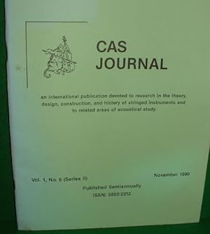 JOURNAL OF THE CATGUT ACOUSTICAL SOCIETY (CAS JOURNAL) 1990