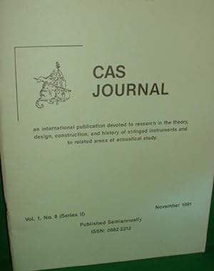 JOURNAL OF THE CATGUT ACOUSTICAL SOCIETY (CAS JOURNAL) 1991