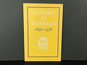 Oxford in Australia 1890-1978
