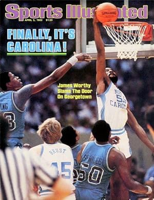 Sports Illustrated Magazine, 5 April 1982 (Cover Story, "James Worthy Slams the Door on Georgetown")