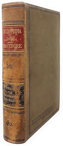 Cyclopedia of Law and Procedure [Volume 20]