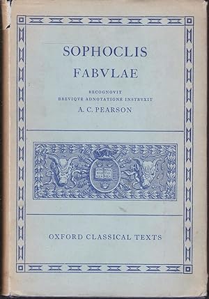 Sophoclis Fabulae. Recognovit Brevique Adnotatione Critica Instruxit. A. C. Pearson (= Oxford Cla...