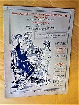 Maison E. Gorcy, Broderies et ouvrages de dames, patrons de broderie, marque Gorcy, Catalogue no 2