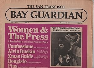 The San Francisco Bay Guardian, Volume 6, Number 1 (December 22, 1971) - Women & The Press cover ...