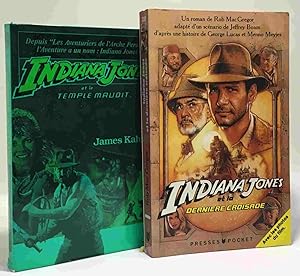 Indiana jones et la derniere croisade + Indiana Jones et le temple maudit --- 2 livres