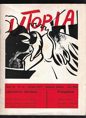 Utopia Mensile marxista di cultura Anno III n. 10 Ottobre 1973
