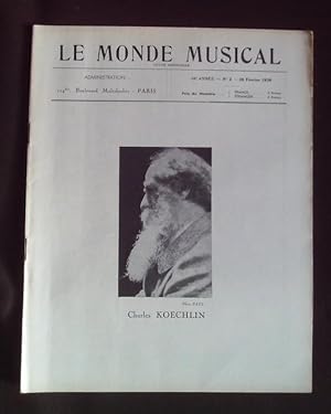 Le monde musicale - N°2 Février 1938