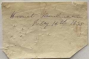 Harriet Martineau signature