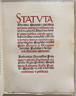 Le livre polonais au XV et XVI siècle.; Bibliothèque professionelle graphique, vol. V.