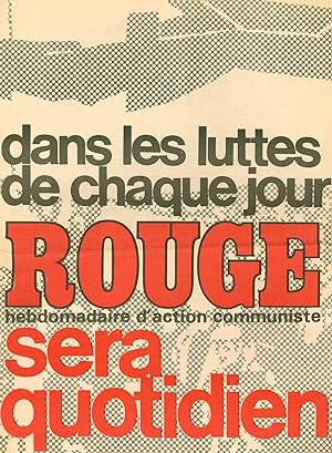 Collection of Supplementary Booklets and Associated Volumes for Rouge: Journal d'Action Communiste