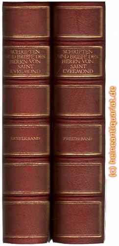 Schriften und Briefe des Herrn von Saint Evremond und die Memoiren der Herzogin von Mazarin. 2 Bä...