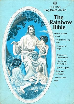 The Rainbow Bible : Boxed : Full Colour Cover : King James Version : Red Letter Edition : Blue Ed...