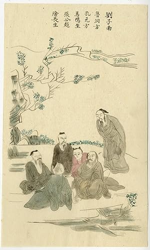 Chinese Antique Drawing-GROUP-MASTER-CHINA-Anonymous-1800