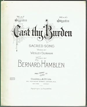 Cast Thy Burden: Sacred Song No.1 in F
