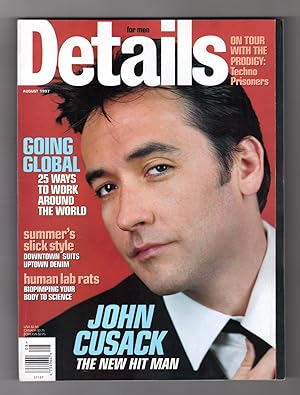 Details Magazine - August,1997. John Cusack Cover; Sam Rockwell; Wyclef Jean; Dust Brothers; Kool...