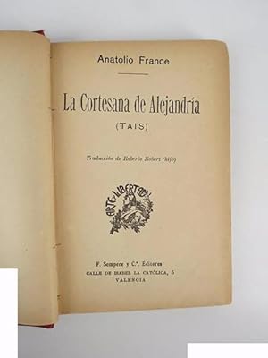 TAIS, LA CORTESANA DE ALEJANDRÍA (Anatole France) Sempere