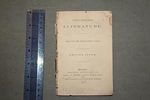 Indo-Anglian literature. For private circulation only. Second issue