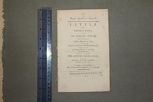 Paine insulted at Dover! Letter from Thomas Paine to Mr Secretary Dundas complaining of an insult...