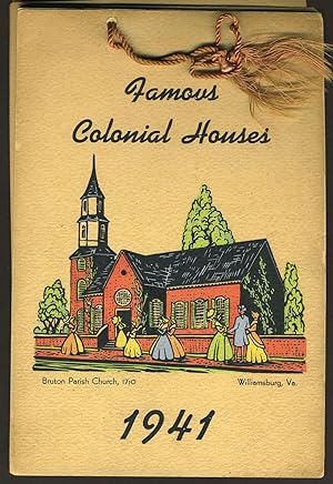Famous Colonial Houses. 1941 Calendar