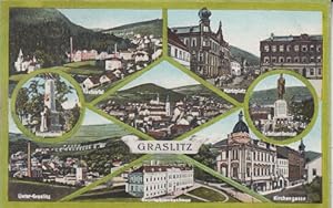 Graslitz, Kraslice Postkarte, Litho AK, 1902