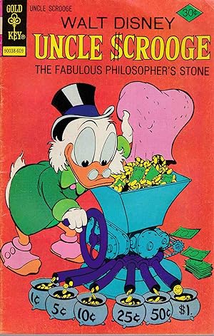 Uncle Scrooge. The Fabulous Philosopher's Stone. No. 132, Sept. 1976. Gold Key. Cover code 90038-...