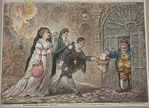 [Print] New Dramatic Resource -- "a Begging we will go! __ a Scene from Covent Garden Theatre aft...