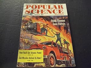 Popular Science Aug 1955 Flying Firemen, Atomic Power