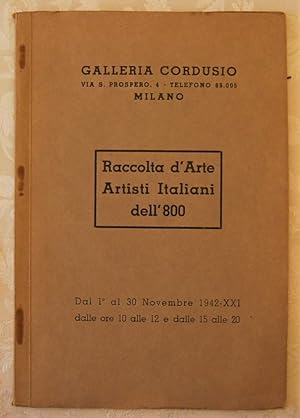 RACCOLTA D'ARTE ARTISTI ITALIANI DELL'800.