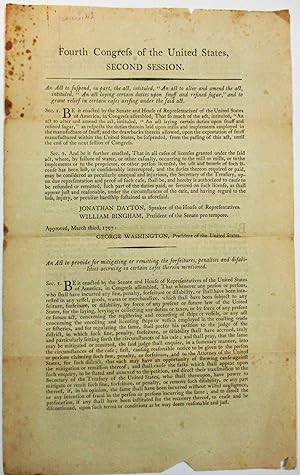 FOURTH CONGRESS OF THE UNITED STATES, SECOND SESSION. AN ACT TO SUSPEND, IN PART, THE ACT, INTITU...