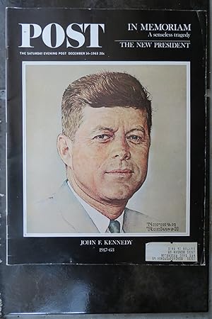 THE SATURDAY EVENING POST - DECEMBER 14, 1963 (PRESIDENT JOHN F. KENNEDY - ILLUSTRATED BY NORMAN ...