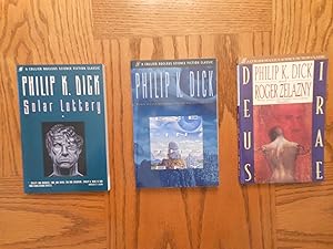 Solar Lottery; Eye in the Sky, and; Deus Irae - Three (3) Book Trade Paperback Philip Dick Lot