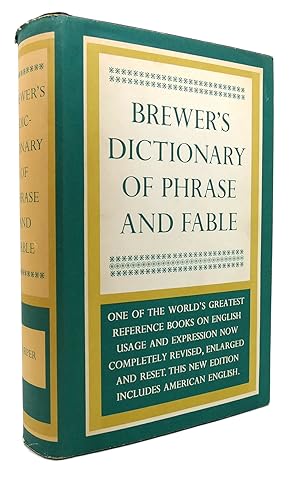 BREWERS DICTIONARY OF PHRASE AND FABLE MILLENNIUM EDITION