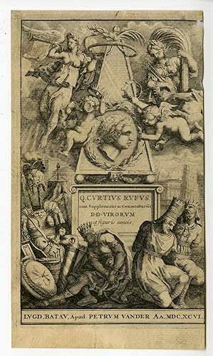 Antique Print-TITLE ENGRAVING-ALEXANDER THE GREAT-Curtius Rufus-1696
