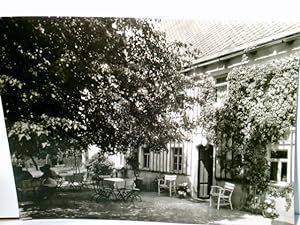 Gasthaus zum "Jägerheim ". Löbsal am Golkwald bei Diesbar a. d. Elbe. Alte AK s/w. ungel. 1962. G...