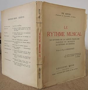 Le Rythme Musical : Le rythme de la langue française - Parole et musique - Le rythme en général :...