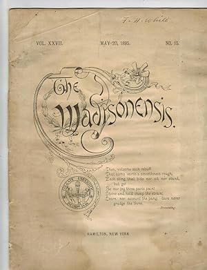 THE MADISONENSIS. May 20, 1895 (Colgate University Magazine)