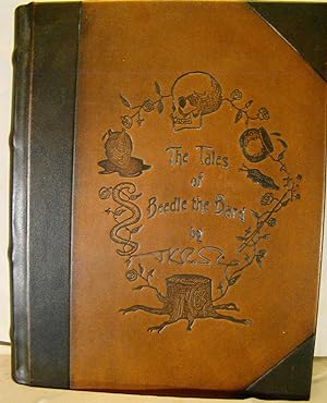 Tales of Beedle the Bard. Collector's Edition, silver metal mounted book in velvet sack in clamsh...