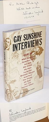 Gay Sunshine Interviews; volume 1 [signed by Leyland]