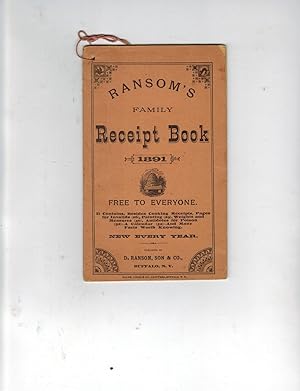 RANSOM'S FAMILY RECEIPT BOOK 1891