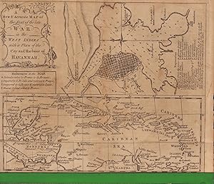 A New & Accurate Map of the Seat of the late War in the West Indies with a Plan of the City and H...