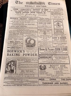 The Times Weekly Edition for Friday September 16th 1892.