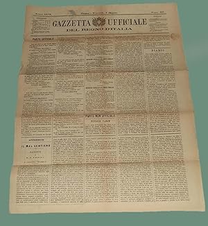 Gazzetta Ufficiale del Regno d'Italia 7 Marzo 1873 Volongo Urbino Tommaso Gar