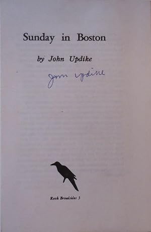 Rook Press Promotional Booklet for Updike's Sunday In Boston (Signed by Updike)