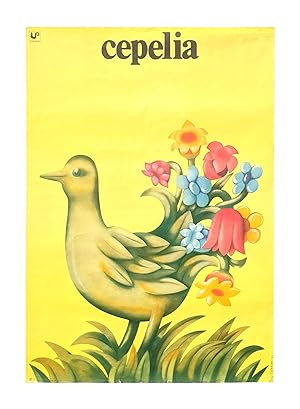 Publicity for Cepelia - Cepelia logo bird with tail feathers turning into flowers