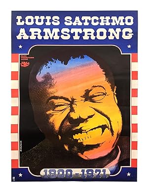 Publicity for Polish Jazz Society - Grinning Louis Armstrong