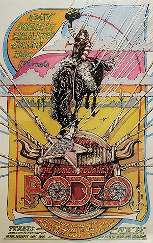 Poster for The World's Toughest Rodeo AIDS Benefit, Madison Square Garden, October 1st, 1983