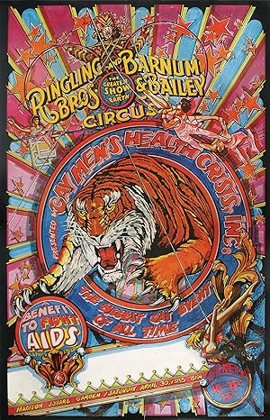 Poster for Ringling Brothers and Barnum and Bailey's Circus AIDS Benefit, Madison Square Garden, ...