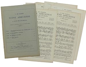SCENE ABRUZZESI. 2° SUITE PER ORCHESTRA. Riduzione di A. De Cecco per Orchestrina con Pianoforte ...