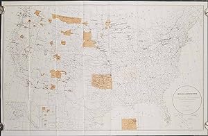 Map Showing the Location of the Indian Reservations Within the Limits of the United States and Te...
