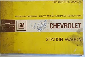 1971 CHEVROLET STATION WAGON OWNERS MANUAL